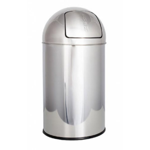 https://www.techni-contact.com/ressources/images/produits/merchandising/poubelle-sanitaire-avec-mecanisme-push-43284321-1.jpg - Acier inoxydable AISI 430 - Capacité : 18 à 50 L - Seau intérieur avec poignée