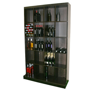 Présentoir à bouteille vin - Capacité : 300 bouteilles couchées ou 180 bouteilles debout