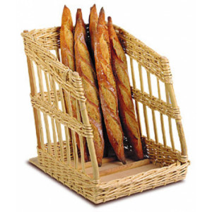 Présentoir à pain debout incliné - Dimensions (L x P x H) cm : 40 x 40 x 50 - 50 x 50 x 65