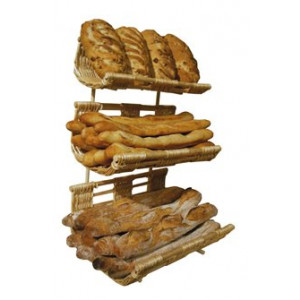 Présentoir pour boulangeries - Dimensions (L x P x H) cm : 40 x 35 x 61