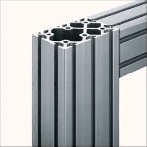 Profilé aluminium 8 120x80 naturel - Profilé 8 120x80