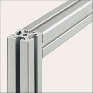 Profilé aluminium 8 40x40 naturel - Profilé naturel