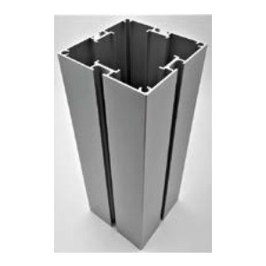 Profilé carré en aluminium 4 directions - Profilé carré en alu anodisé 91 x 91 mm