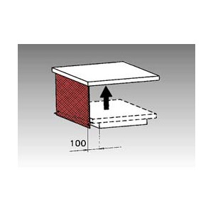Protection latérale en mailles métalliques pour table élévatrice - Option
