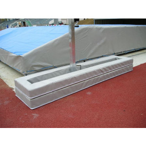 Protection rails saut perche - Mousse avec bâche PVC - Largeur : 0,35 m - Longueur : de 1,40 à 7,45 m 