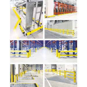 Protections industrielles - Poteaux, rails, barrières et racks de protection
