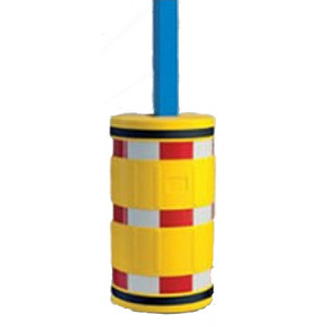 Protège colonne avec bandes réfléchissantes - Diamètre des poteaux : 620 - 820 mm