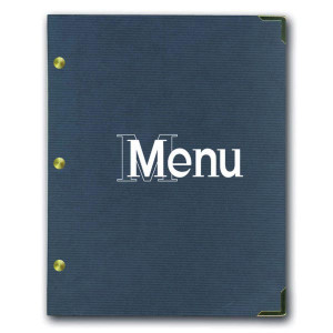 Protège menu aspect papier craft - Dimensions : 31.5 x 24 cm