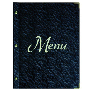 Protège menu de restaurant - Dimensions: 31,5 x 24 cm - 23,5 x 18,5 cm