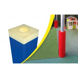 Protège poteaux en mousse - Matière : Toile PVC - 5 couleurs disponibles
