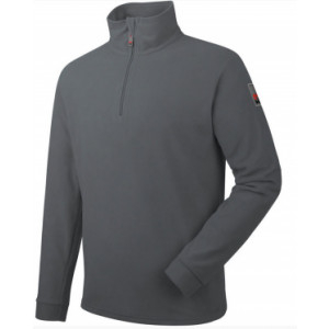 Pull polaire de travail - Micropolaire 100 % polyester - Col montant 1/2 zip