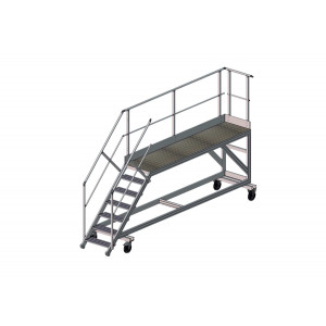 Quai de chargement à escaliers - Surface structure principale :  100 x 300 mm - 7 marches