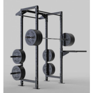 Rack musculation squat compact pour petits espaces - Rack squat profondeur : 600 mm, gain de place maximal