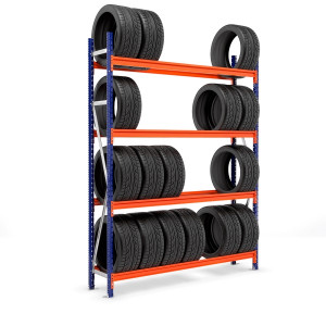Rack pneu - Idéal pour ranger de manière ordonnée ses pneus au sein d'un garage ou atelier automobile.