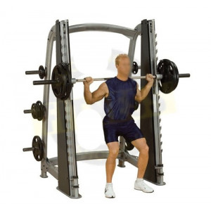 Rack squat fitness - Dimensions : L 127 cm x l 218 cm x h 213 cm