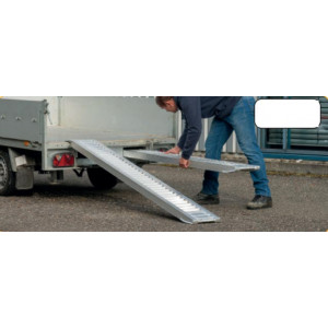 Rampe de chargement en aluminium pour remorque - Aluminium - Longueur : 1620 à 3060 mm - Largeur : 211 mm