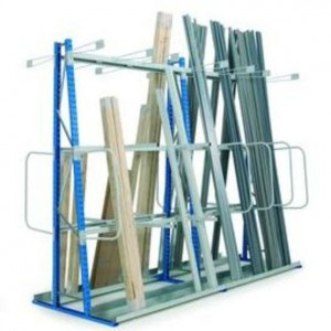 Rayonnage cantilever vertical   - 2 versions disponibles : simple ou double face
