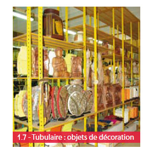 Rayonnage léger objets de décoration - Poids supporté par niveau : 250 kg