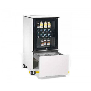 Réfrigérateur mobile pour bureau - Corps, façades en acier