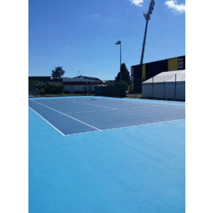 Rénovation court tennis en résine - Différents procédés de rénovation : 3 à 7 couche ou sur support
