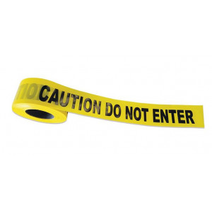 Rubalise Caution do not enter - Polyéthylène - Largeur : 75 mm - Longueur : 250 m - Message : Caution do not enter