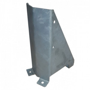 Sabot de protection rack galvanisé - Hauteur de la protection : 400 mm