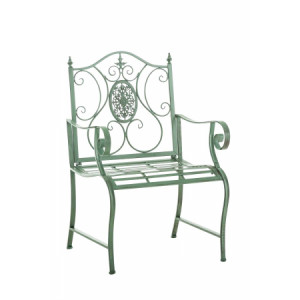 Chaise de jardin punjab - vert - Tubes de fer de haute qualité
