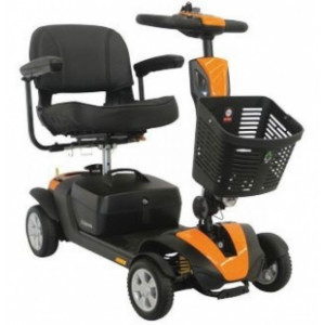 Scooter électrique PMR suspensions avant et arrière - Scooter handicapés avec siège capitonné confortable