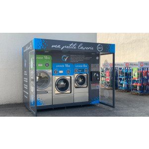 Kiosque laverie libre service - Capacité : de 8 à 18 Kg