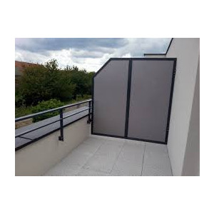 Séparateur de balcon  - Dimensions encadrement : 34 x 34 mm 