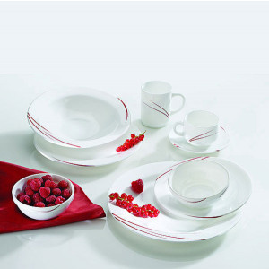 Service vaisselle moderne - Matériaux : Porcelaine, Opal, faïence, grès