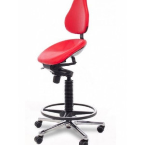 Siège assis debout ergonomique Semi-Sitting Swing - Assise basculante, plusieurs tailles de vérin