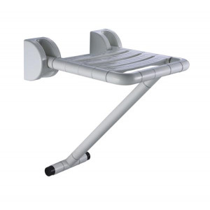 Siège Rabattable Inox 460 Mm - Pour Salle De Bain Accessible, Hôpital, Senior - Installation Murale, Facile à Nettoyer