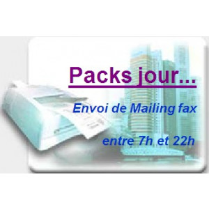 Société envoi mailing - Packs jour - 25 000 fax
