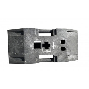 Socle pour balise de chantier - Dimensions : L 800 x l 400 x H 100 mm
