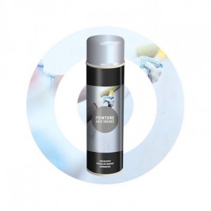 Spray zinc alu brillant - Volume : 500 ml - Peinture de galvanisation