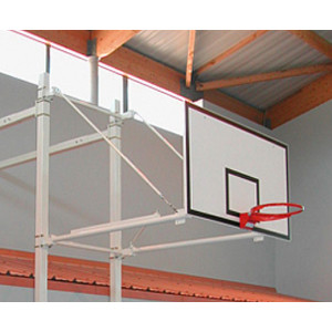 Structure murale pour panneau de basket - Intérieur - Déport : 1,5 et 4,5 m - Compétition