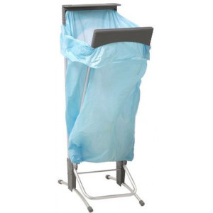 Support sac poubelle - 120 litres - bleu-noir - Transoplastshop