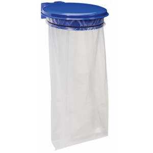 Support sac poubelle 50 litres époxy gris à pédale