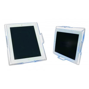 Support tablette tactile plexi - Plexiglas rigide épaisseur 5 mm - Format intérieur 20 cm