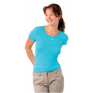 T-shirt personnalisable coton peigné - Tee-shirt personnalisable manches courtes femme côte 1x1