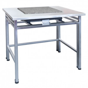 Table antivibratoire inoxydable - Construction mobile : acier inoxydable

