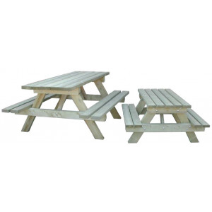 Table banc en bois 180 cm - Agrée NF P 99-610