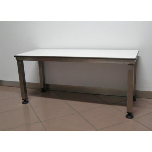 Table d'atelier en inox - Dimensions (L x P x H) : 1000 - 1500 - 2000 x 400 x 450 mm