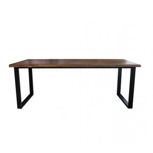 Table d'intérieur plateau en bois - Produit réalisable sur-mesure