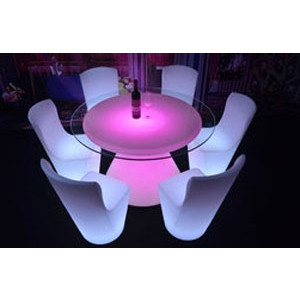 Table de bar Led multi-coloris - Tables lumineuses Led RGB pour bars et Lounge