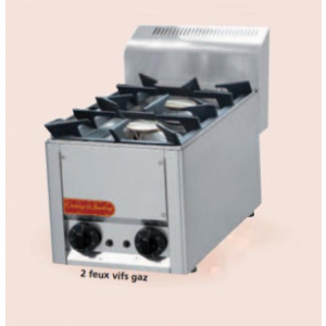 Table de cuisson gaz en inox - Dimensions : Jusqu'à 990 x 600 x 290 mm