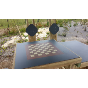 Table de jeux extérieure en bois - Bois de pin autoclave CL4