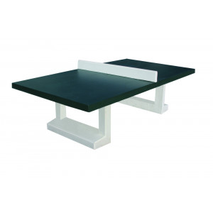 Table de ping-pong béton armé - Dimensions (L x l x h) : 274 x 152.5 x 91.2 cm