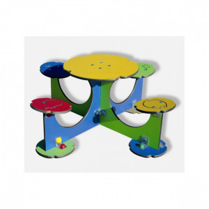 Table de plein air pour enfants - Dimensions : 1300 x 1300 x 535 mm